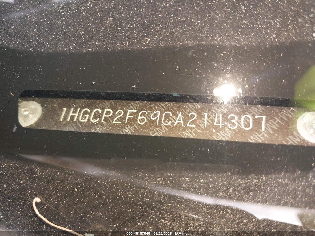 1HGCP2F69CA214307 2012 HONDA ACCORD photo no. 9