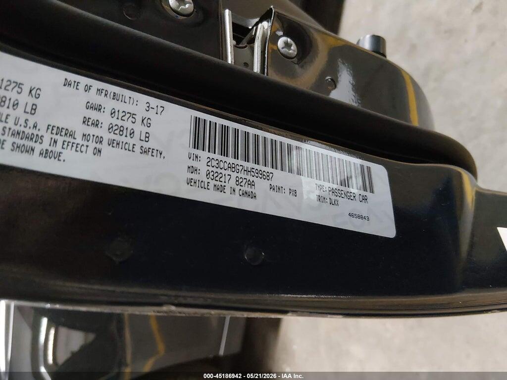 2C3CCABG7HH599687 2017 CHRYSLER 300 photo no. 9