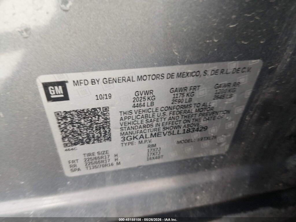 3GKALMEV5LL183429 2020 GMC TERRAIN photo no. 9