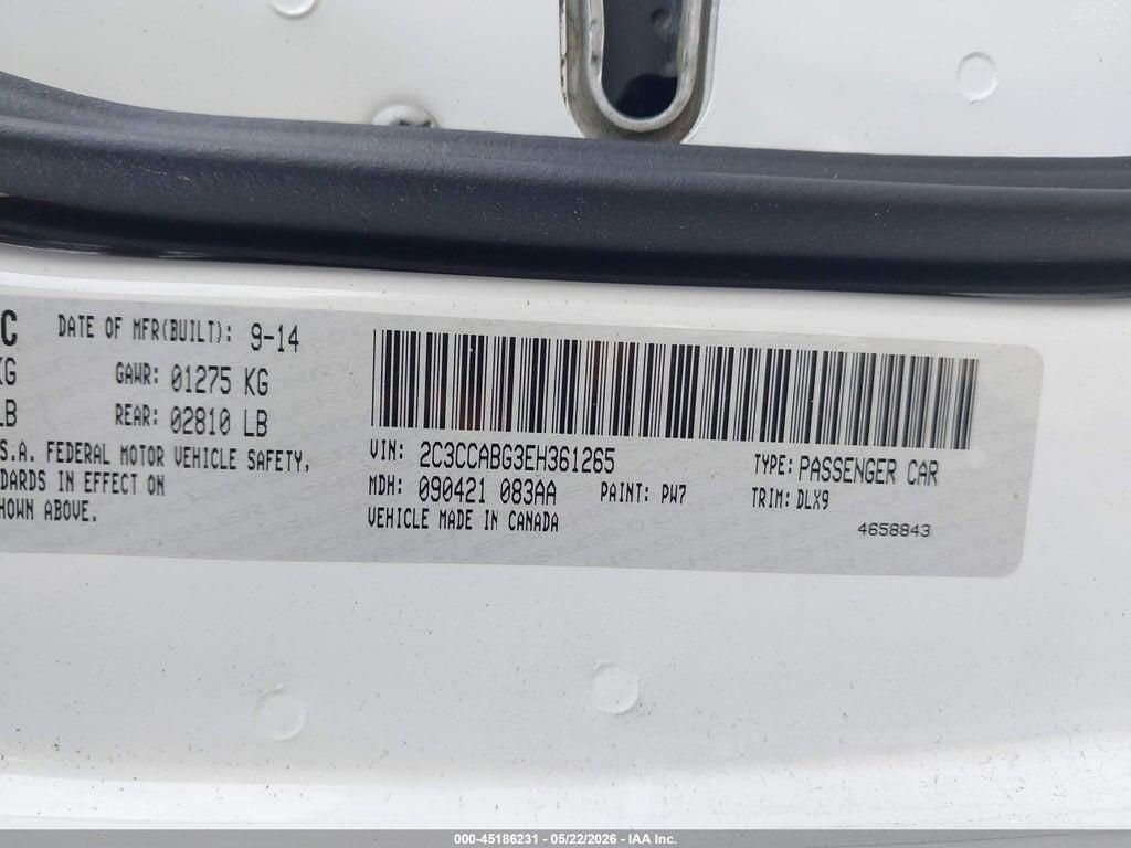 2C3CCABG3EH361265 2014 CHRYSLER 300 photo no. 9