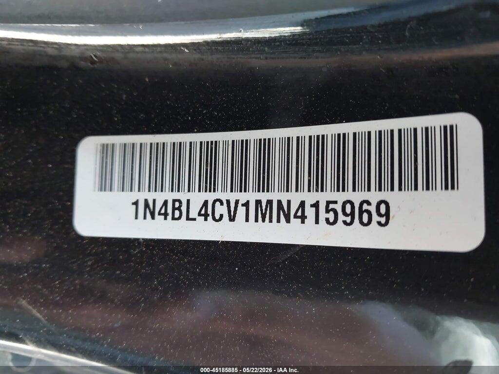 1N4BL4CV1MN415969 2021 NISSAN ALTIMA photo no. 9