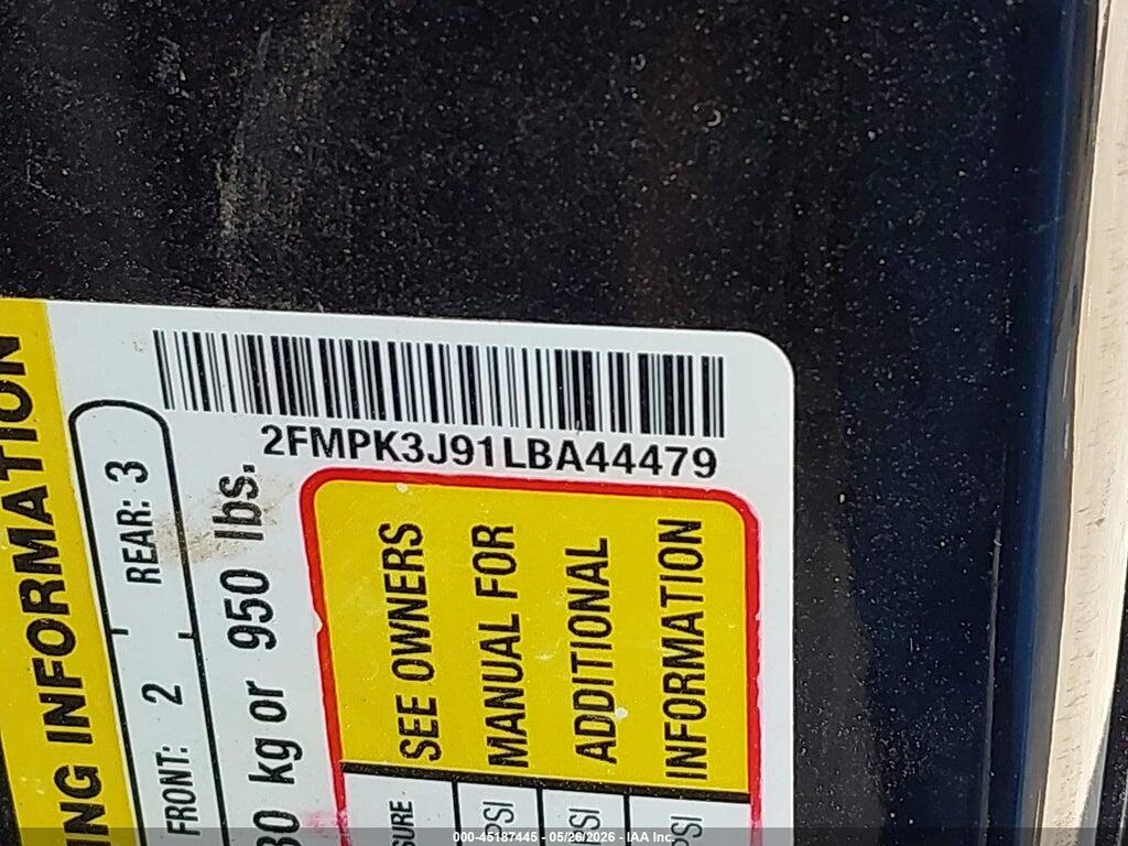 2FMPK3J91LBA44479 2020 FORD EDGE photo no. 9