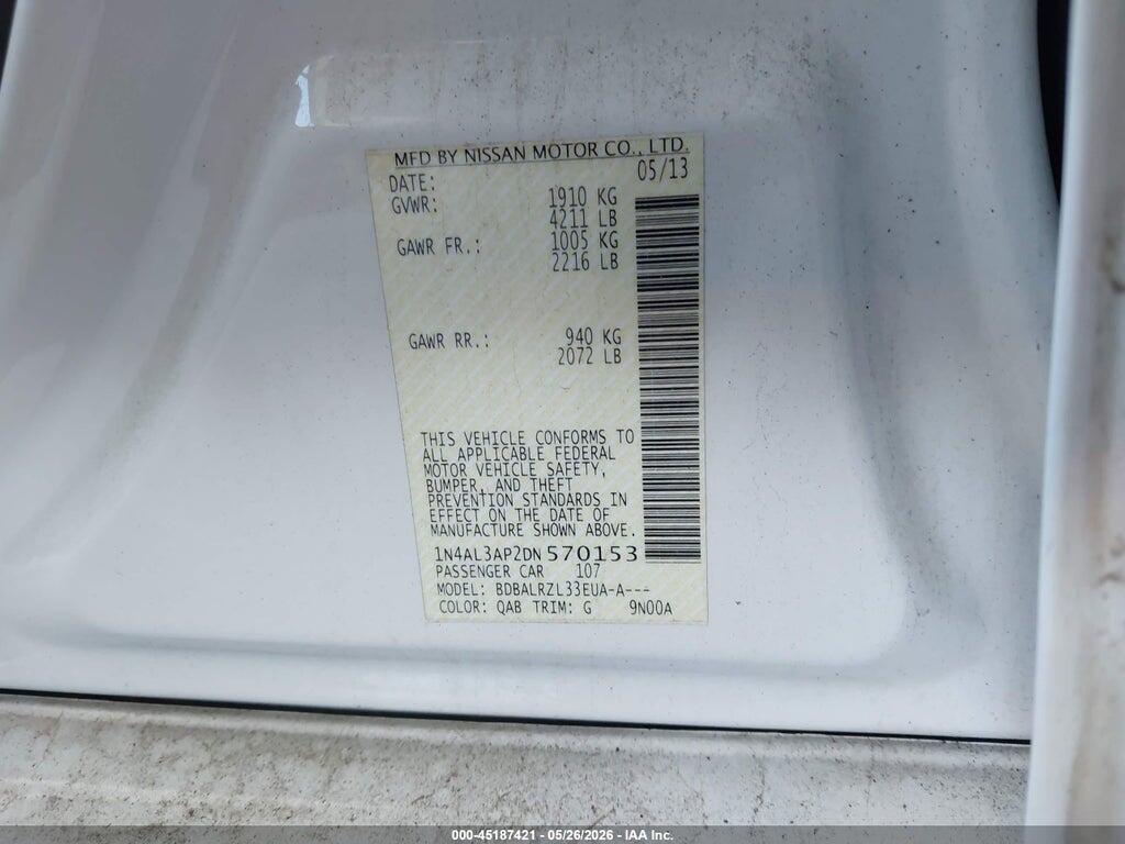1N4AL3AP2DN570153 2013 NISSAN ALTIMA photo no. 9
