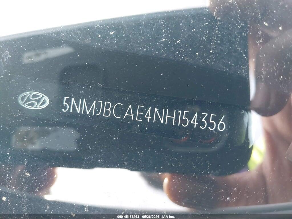 5NMJBCAE4NH154356 2022 HYUNDAI TUCSON photo no. 9