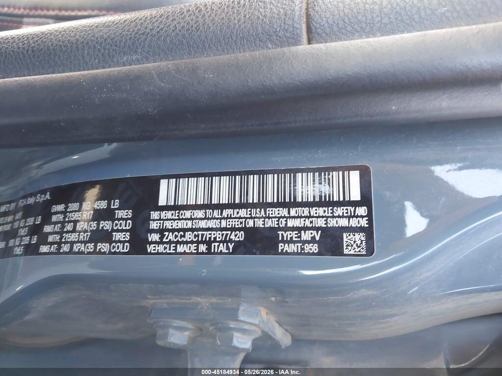 ZACCJBCT7FPB77420 2015 JEEP RENEGADE photo no. 9