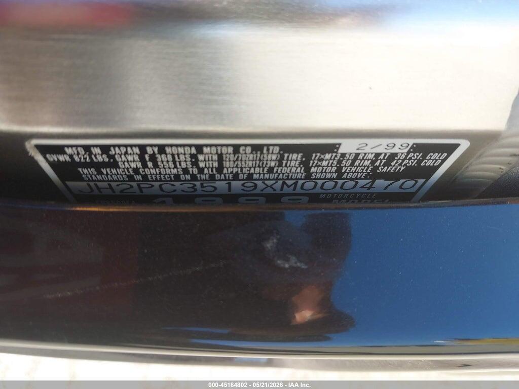 JH2PC3519XM000470 1999 HONDA CBR600 photo no. 10