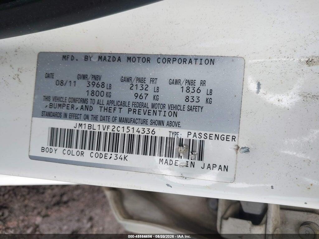 JM1BL1VF2C1514336 2012 MAZDA MAZDA3 photo no. 9