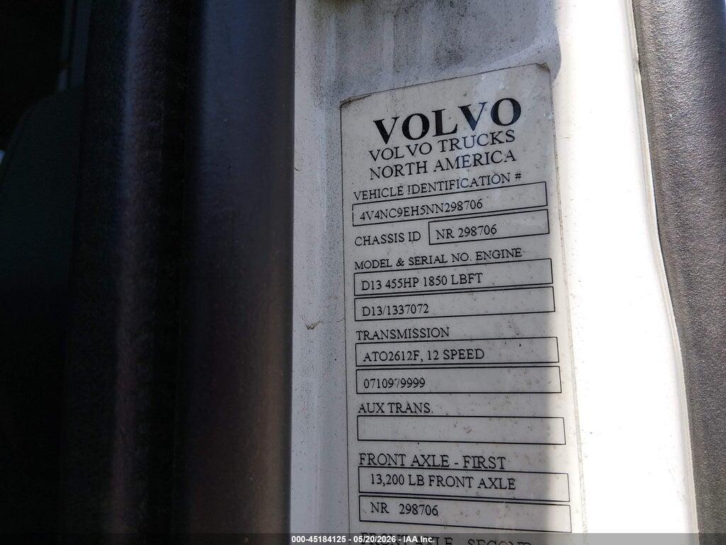 4V4NC9EH5NN298706 2022 VOLVO VNL photo no. 8