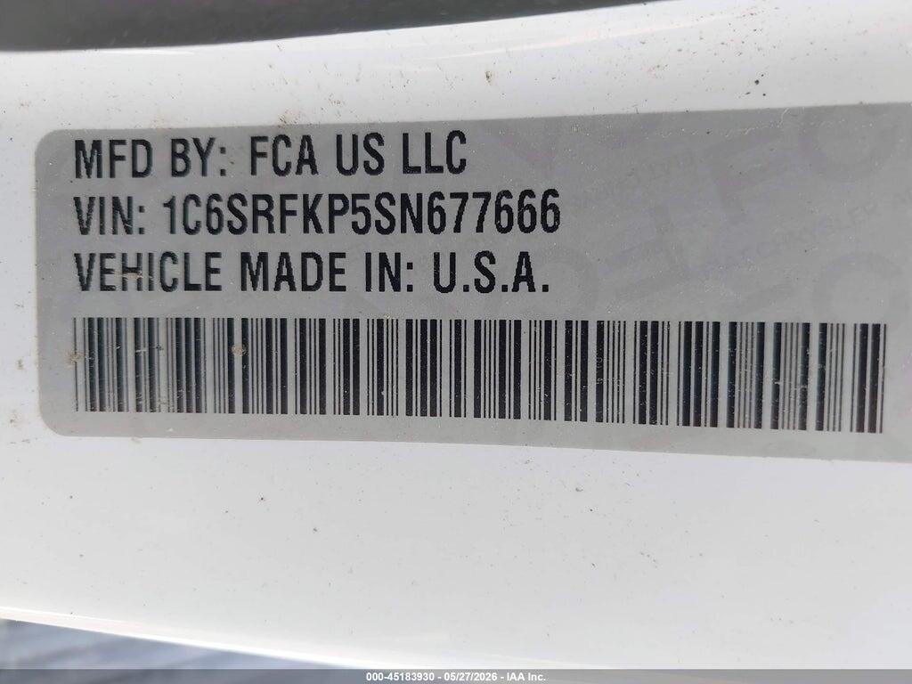 1C6SRFKP5SN677666 2025 RAM 1500 photo no. 9