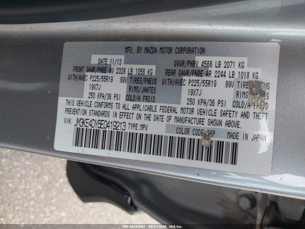 JM3KE4DY6E0419213 2014 MAZDA CX-5 photo no. 9