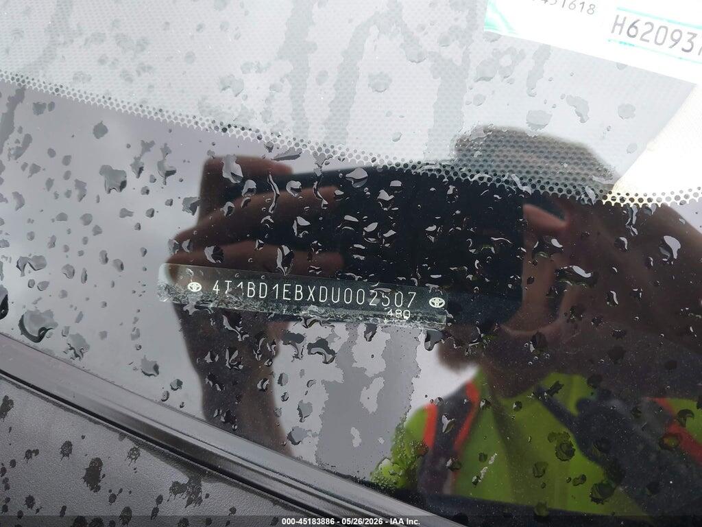 4T1BD1EBXDU002507 2013 TOYOTA AVALON HYBRID photo no. 9