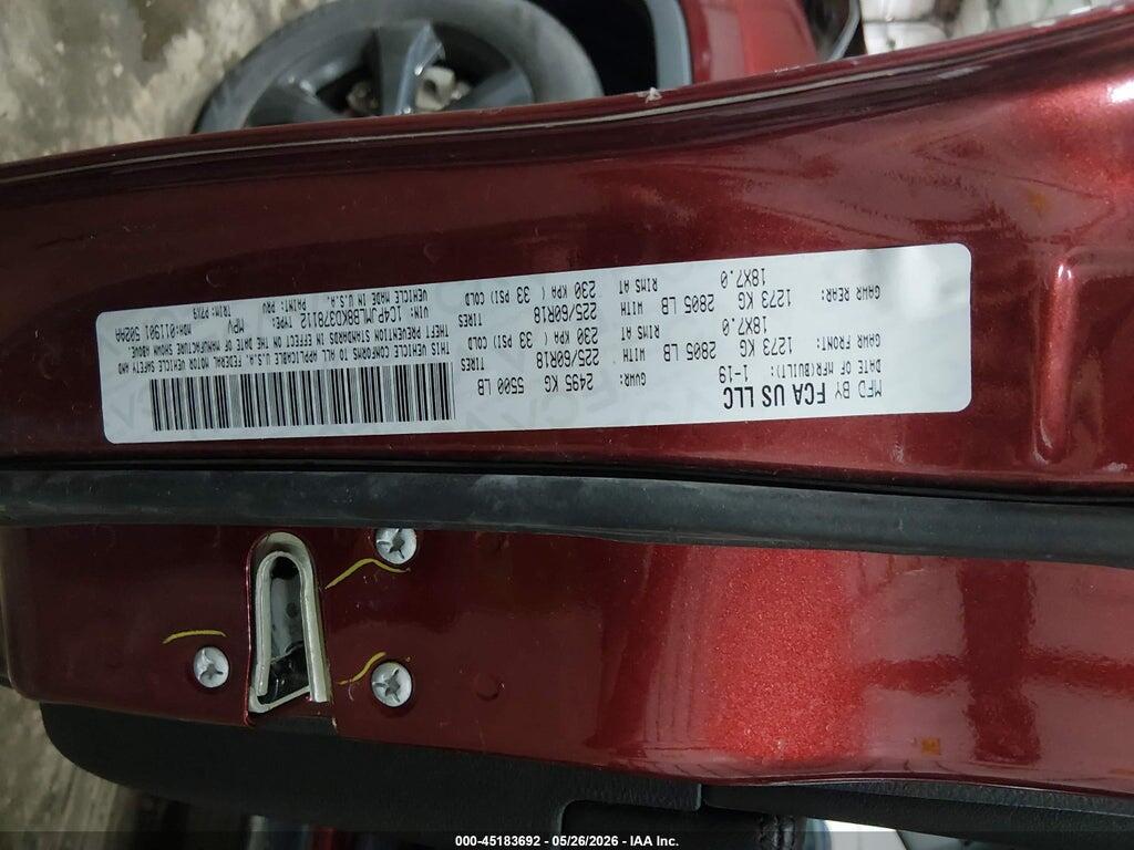 1C4PJMLB8KD378112 2019 JEEP CHEROKEE photo no. 9