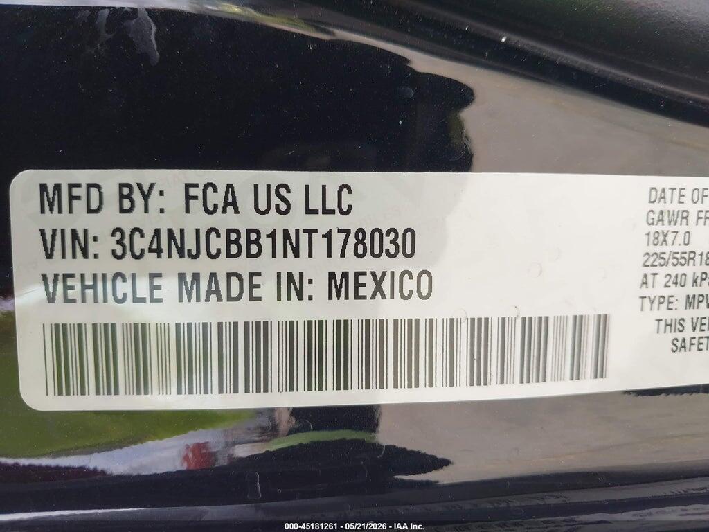 3C4NJCBB1NT178030 2022 JEEP COMPASS photo no. 9