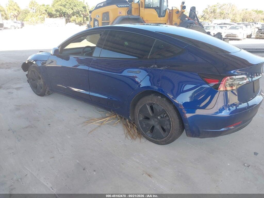 5YJ3E1EB6NF181158 2022 TESLA MODEL 3 photo no. 3