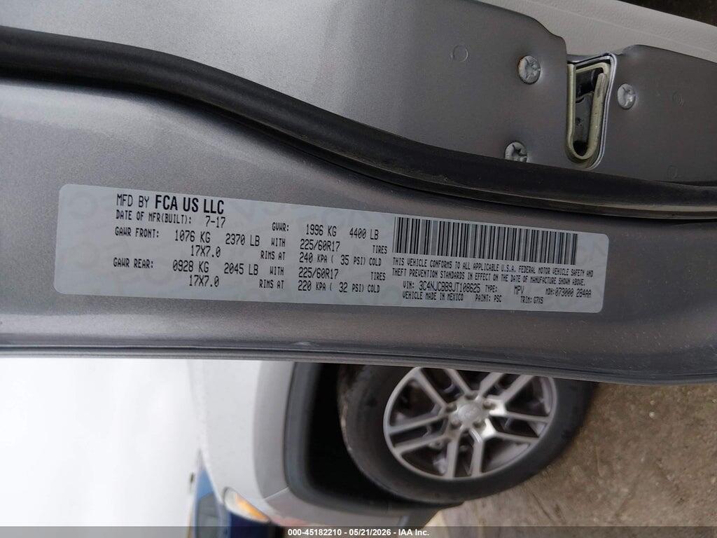 3C4NJCBB9JT108625 2018 JEEP COMPASS photo no. 9