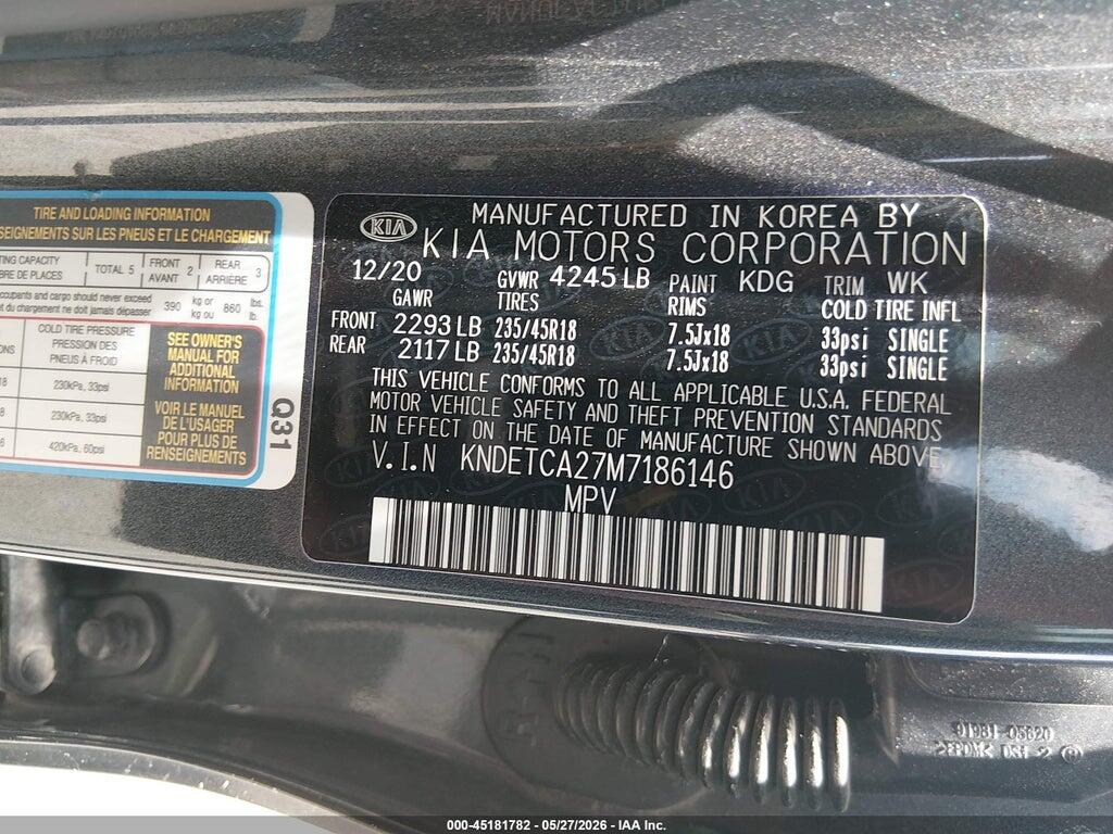 KNDETCA27M7186146 2021 KIA SELTOS photo no. 9