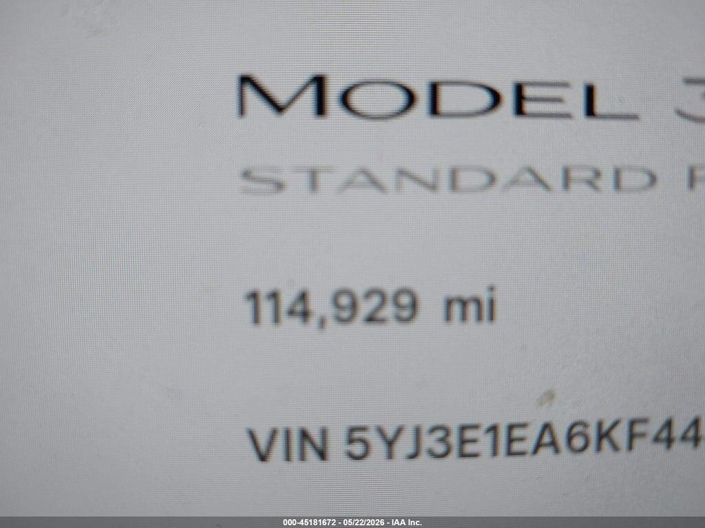 5YJ3E1EA6KF444770 2019 TESLA MODEL 3 photo no. 7