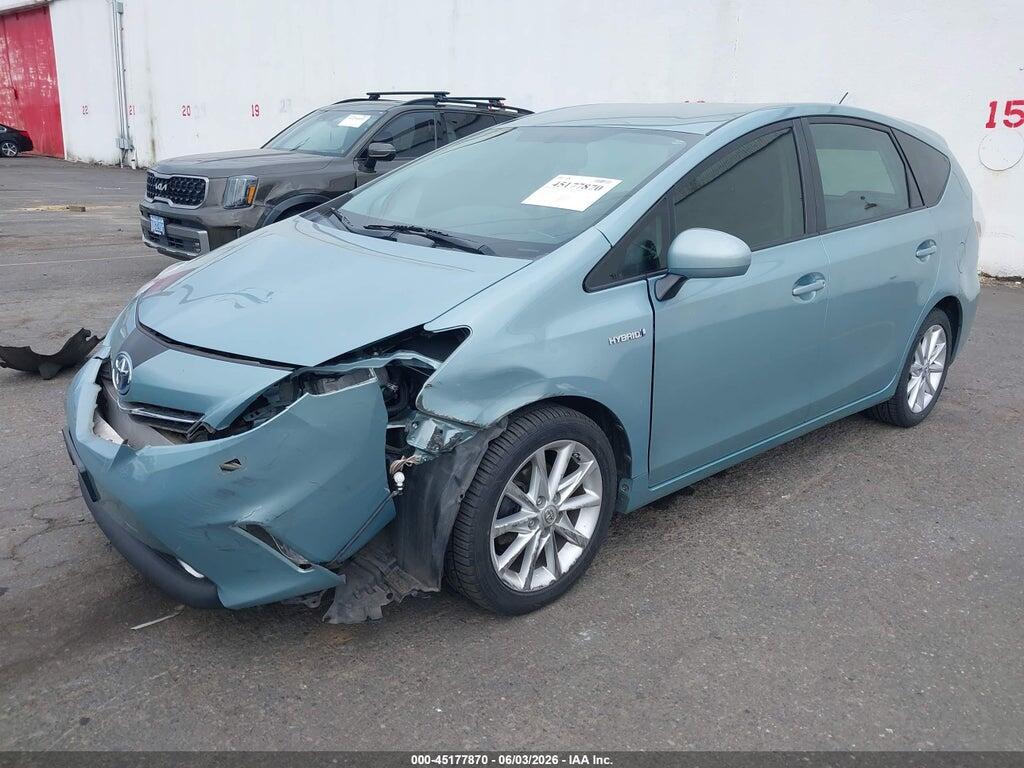 JTDZN3EU0EJ009160 2014 TOYOTA PRIUS V photo no. 2