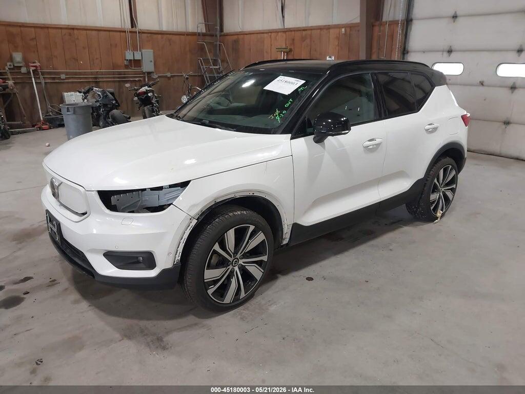 YV4ED3UB7N2700341 2022 VOLVO XC40 RECHARGE PURE ELECTRIC photo no. 2