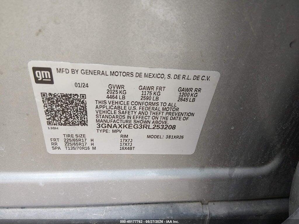 3GNAXKEG3RL253208 2024 CHEVROLET EQUINOX photo no. 9