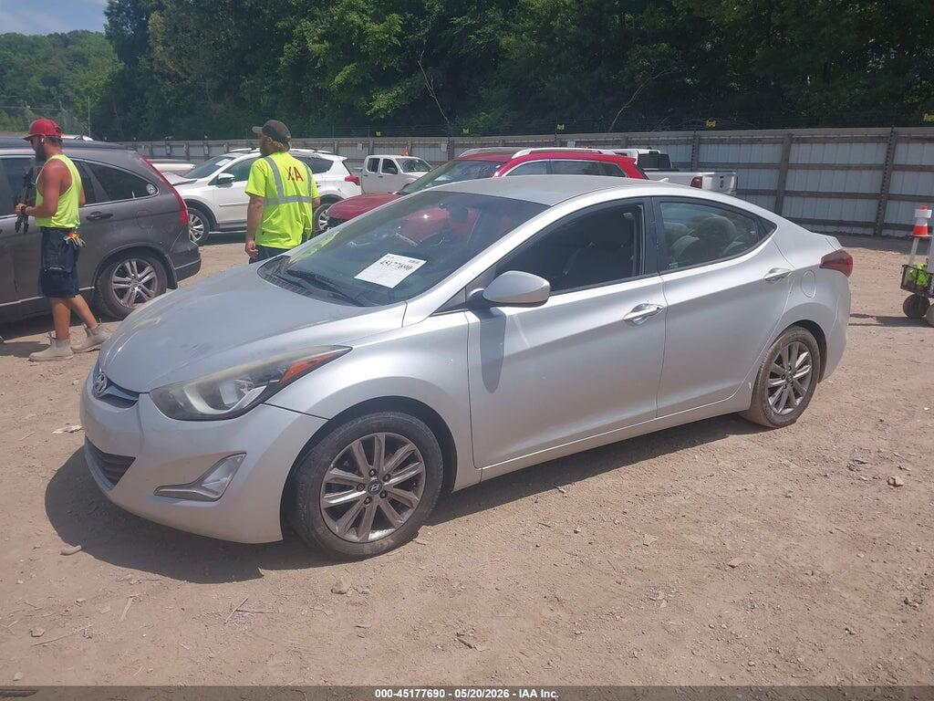 5NPDH4AE0GH656739 2016 HYUNDAI ELANTRA photo no. 2