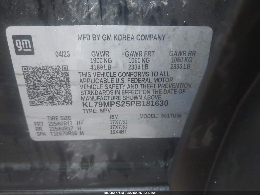 KL79MPS25PB181630 2023 CHEVROLET TRAILBLAZER photo no. 9