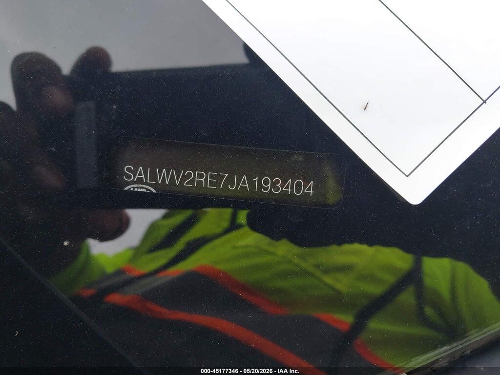 SALWV2RE7JA193404 2018 LAND ROVER RANGE ROVER SPORT photo no. 9