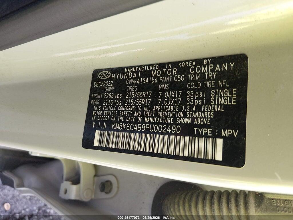 KM8K6CAB8PU002490 2023 HYUNDAI KONA photo no. 9