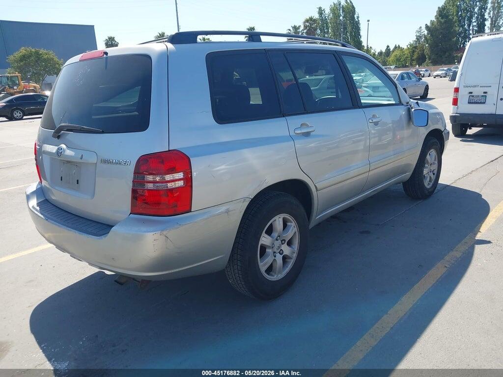 JTEGD21A010014404 2001 TOYOTA HIGHLANDER photo no. 4