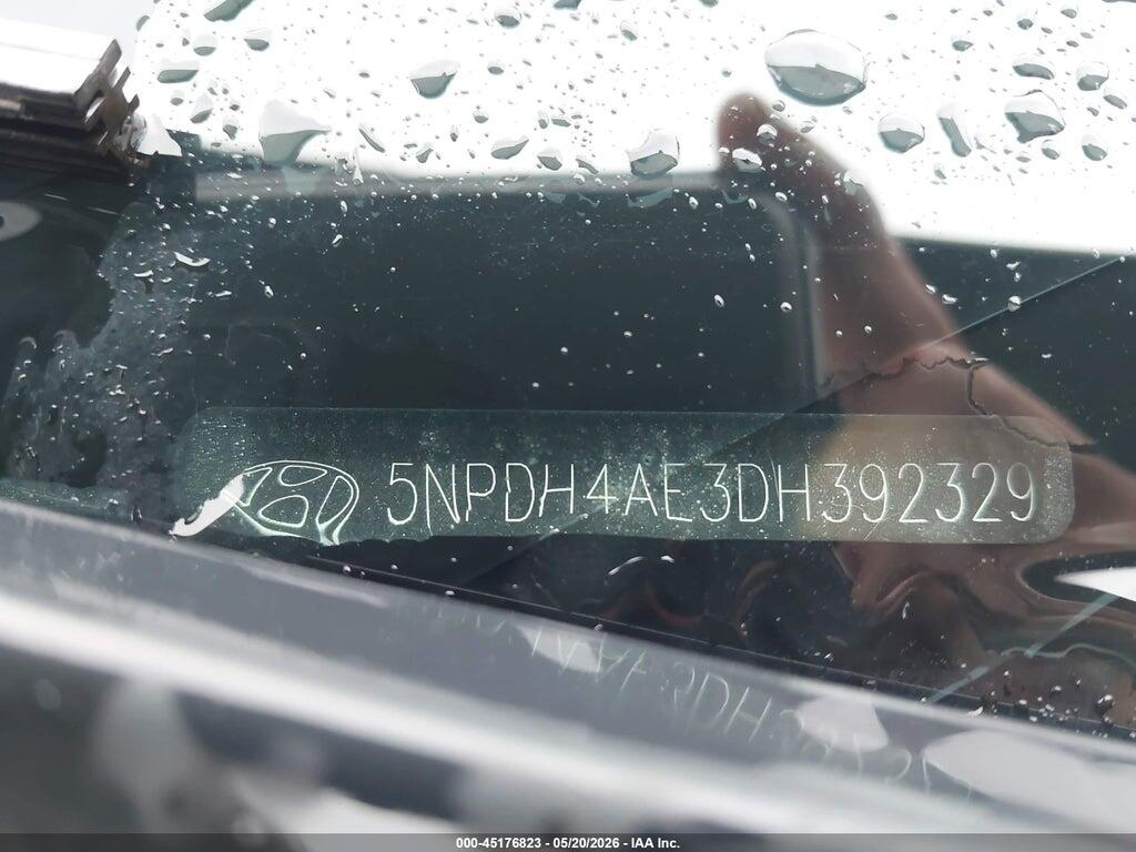 5NPDH4AE3DH392329 2013 HYUNDAI ELANTRA photo no. 9