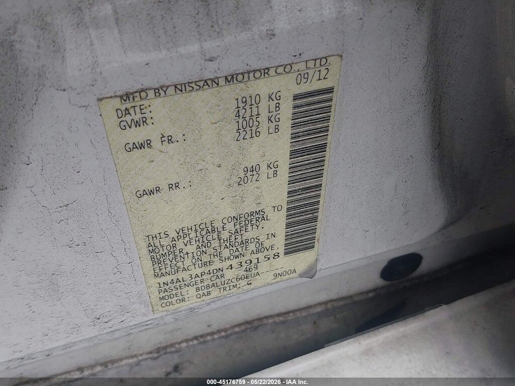 1N4AL3AP4DN439158 2013 NISSAN ALTIMA photo no. 9