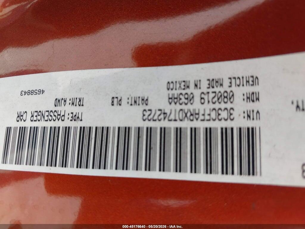 3C3CFFARXDT742723 2013 FIAT 500 photo no. 9