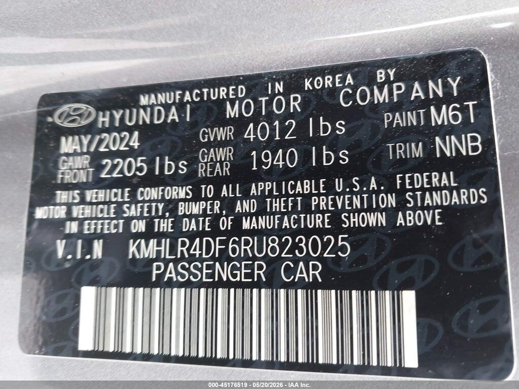 KMHLR4DF6RU823025 2024 HYUNDAI ELANTRA photo no. 9