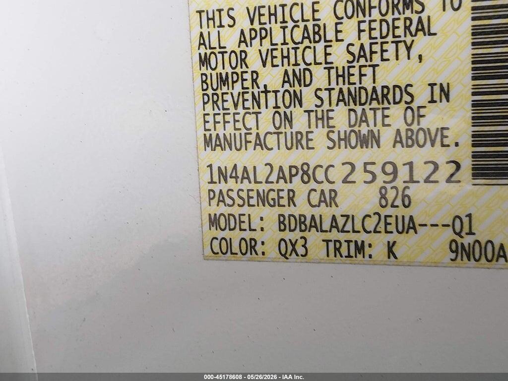 1N4AL2AP8CC259122 2012 NISSAN ALTIMA photo no. 9