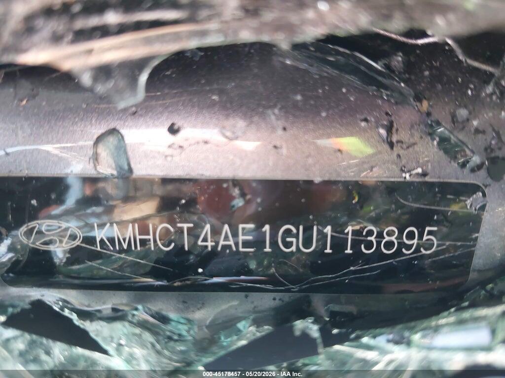 KMHCT4AE1GU113895 2016 HYUNDAI ACCENT photo no. 9