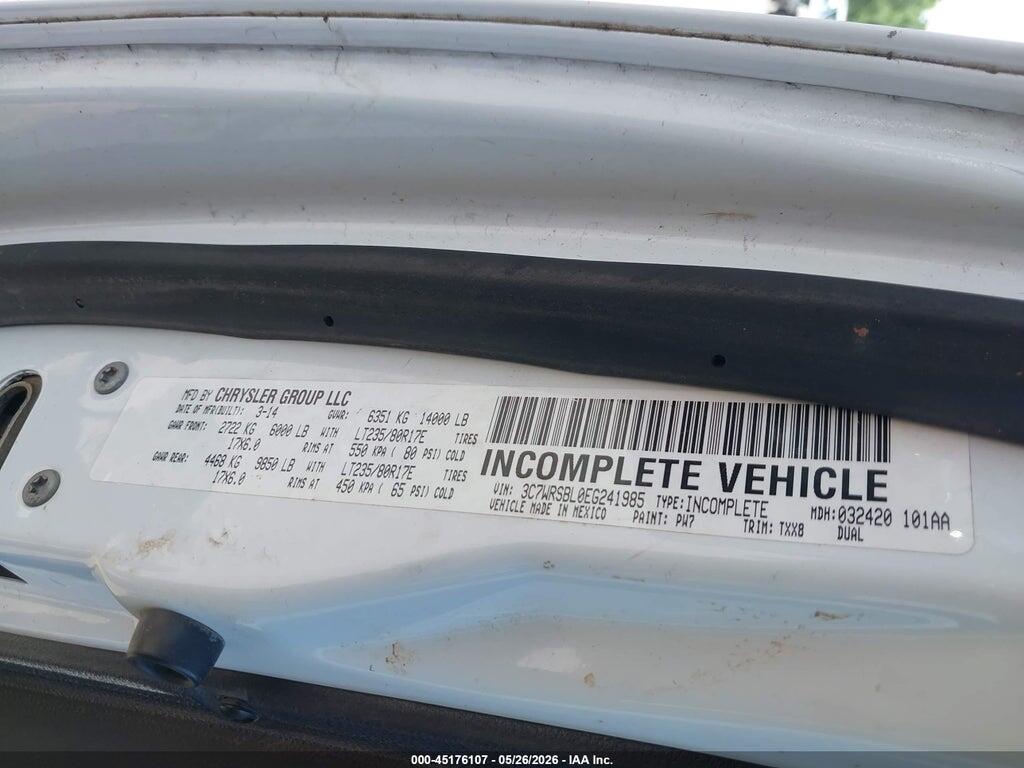 3C7WRSBL0EG241985 2014 RAM 3500 CHASSIS photo no. 8