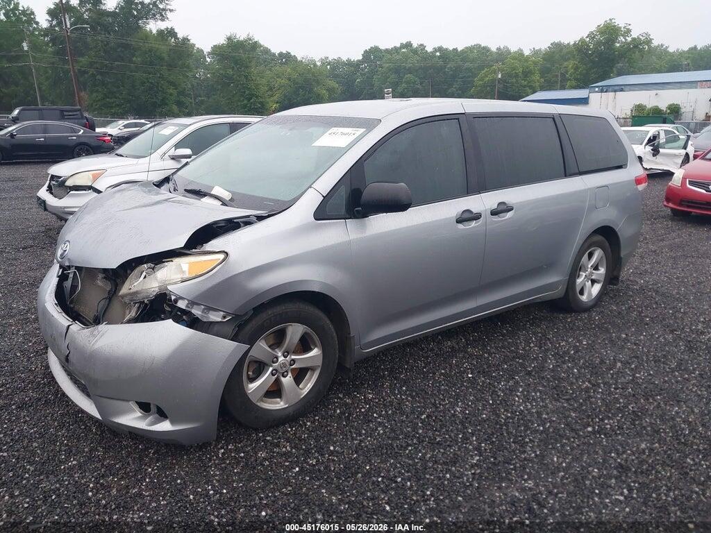5TDZK3DCXCS177227 2012 TOYOTA SIENNA photo no. 2
