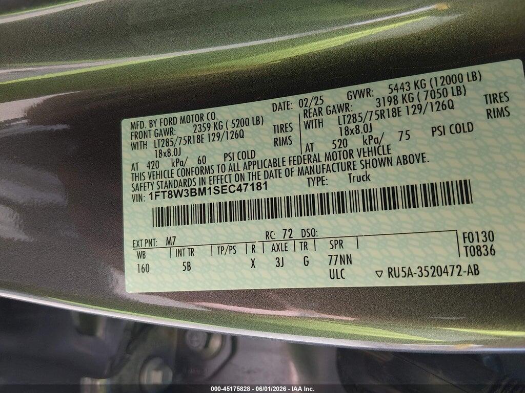 1FT8W3BM1SEC47181 2025 FORD F-350 photo no. 9