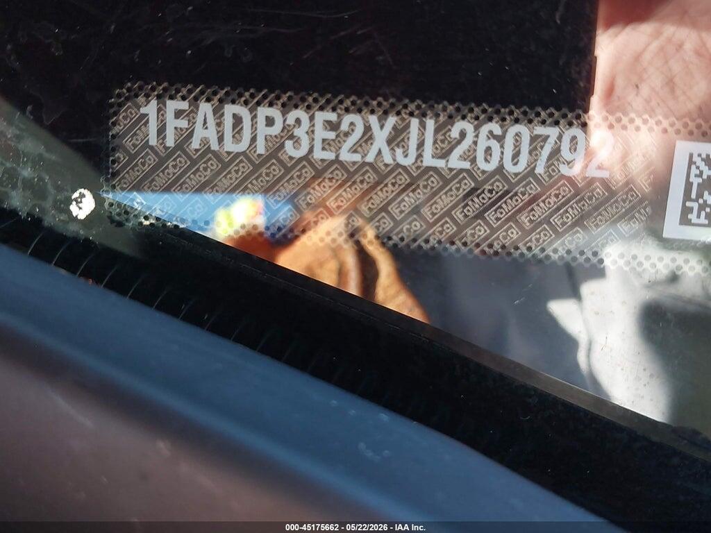 1FADP3E2XJL260792 2018 FORD FOCUS photo no. 9