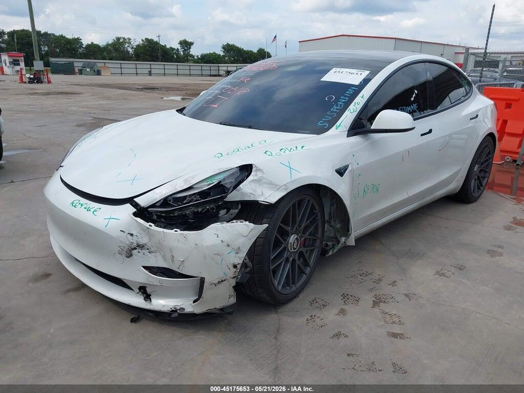 5YJ3E1EC6NF259866 2022 TESLA MODEL 3 photo no. 2