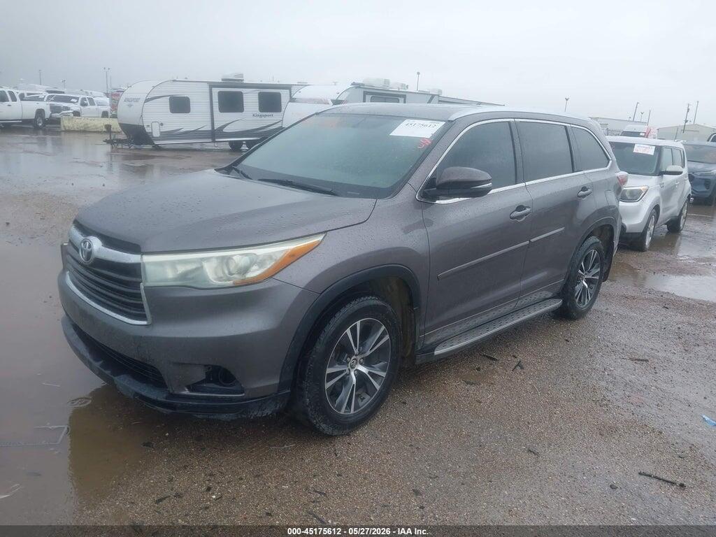 5TDJKRFH6GS242587 2016 TOYOTA HIGHLANDER photo no. 2