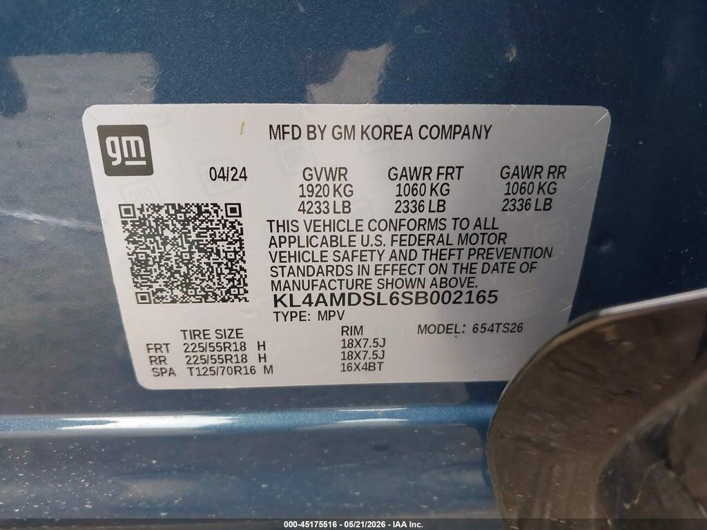 KL4AMDSL6SB002165 2025 BUICK ENCORE GX photo no. 9