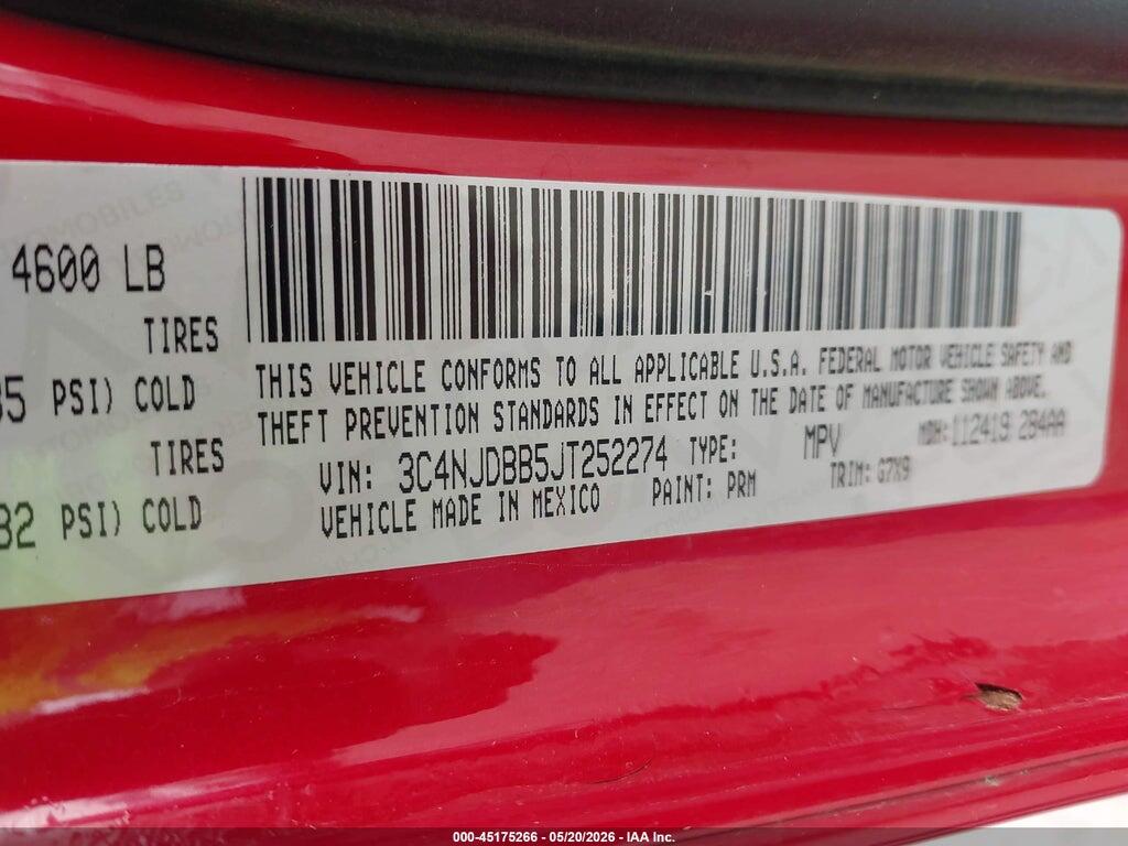3C4NJDBB5JT252274 2018 JEEP COMPASS photo no. 9