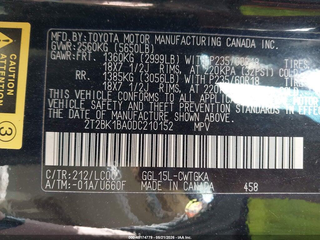 2T2BK1BA0DC210152 2013 LEXUS RX 350 photo no. 9