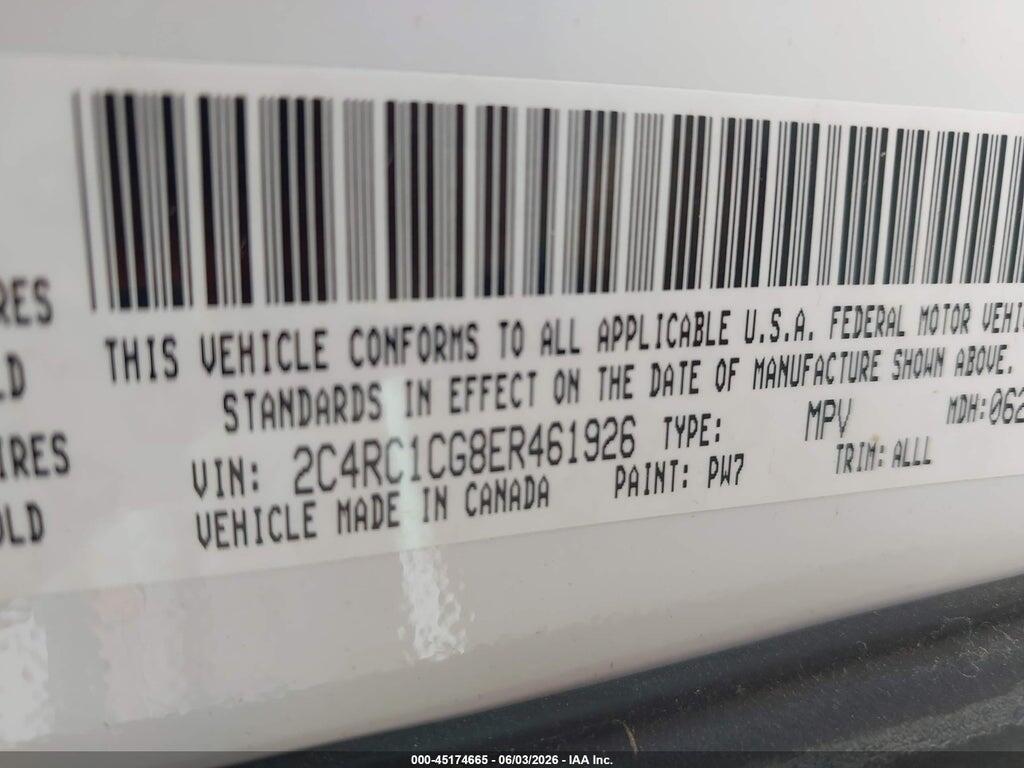 2C4RC1CG8ER461926 2014 CHRYSLER TOWN & COUNTRY photo no. 9