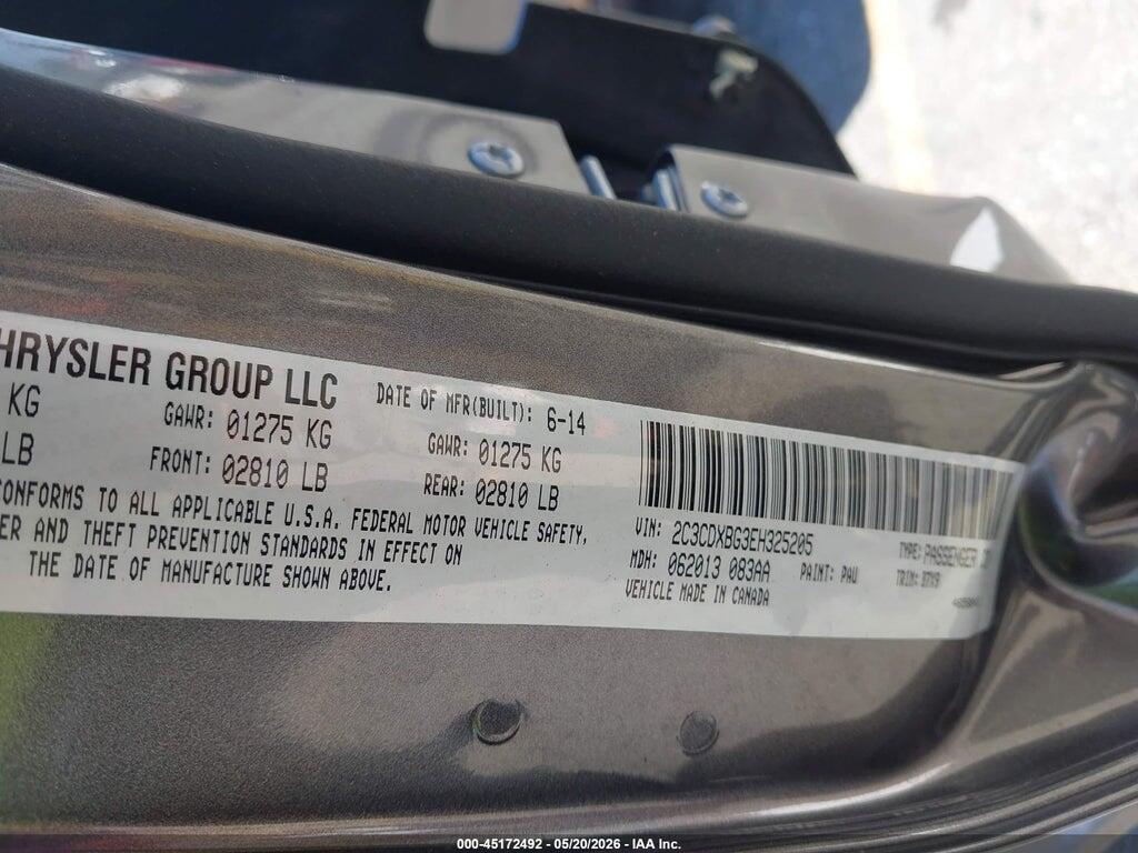 2C3CDXBG3EH325205 2014 DODGE CHARGER photo no. 9