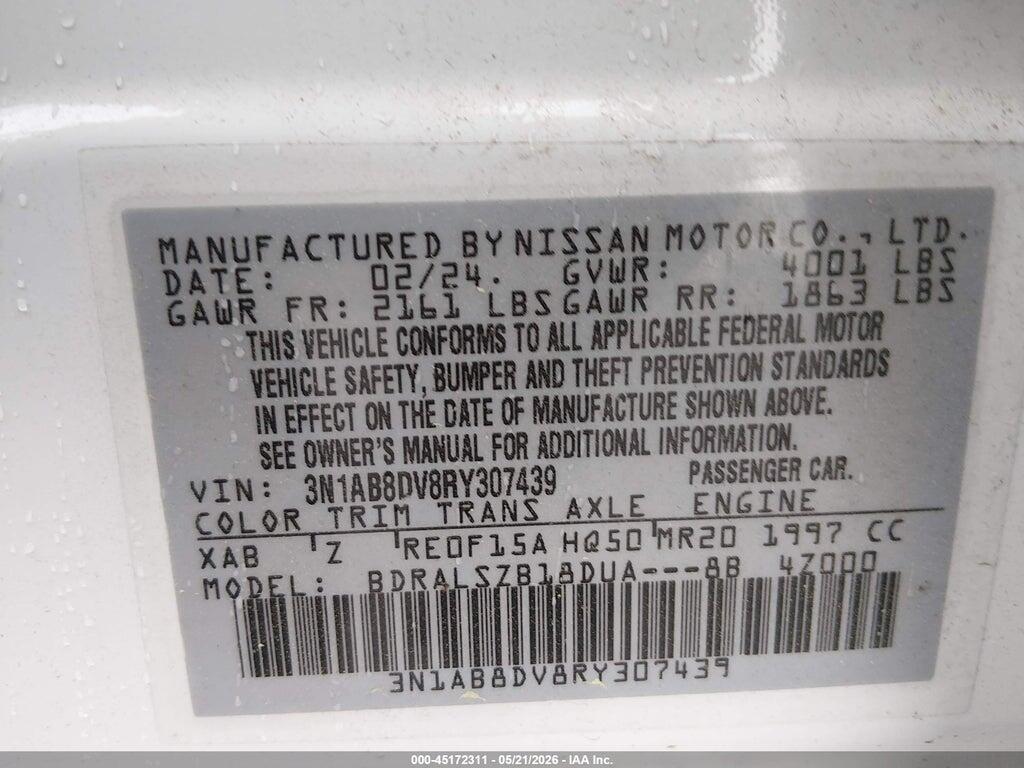 3N1AB8DV8RY307439 2024 NISSAN SENTRA photo no. 9