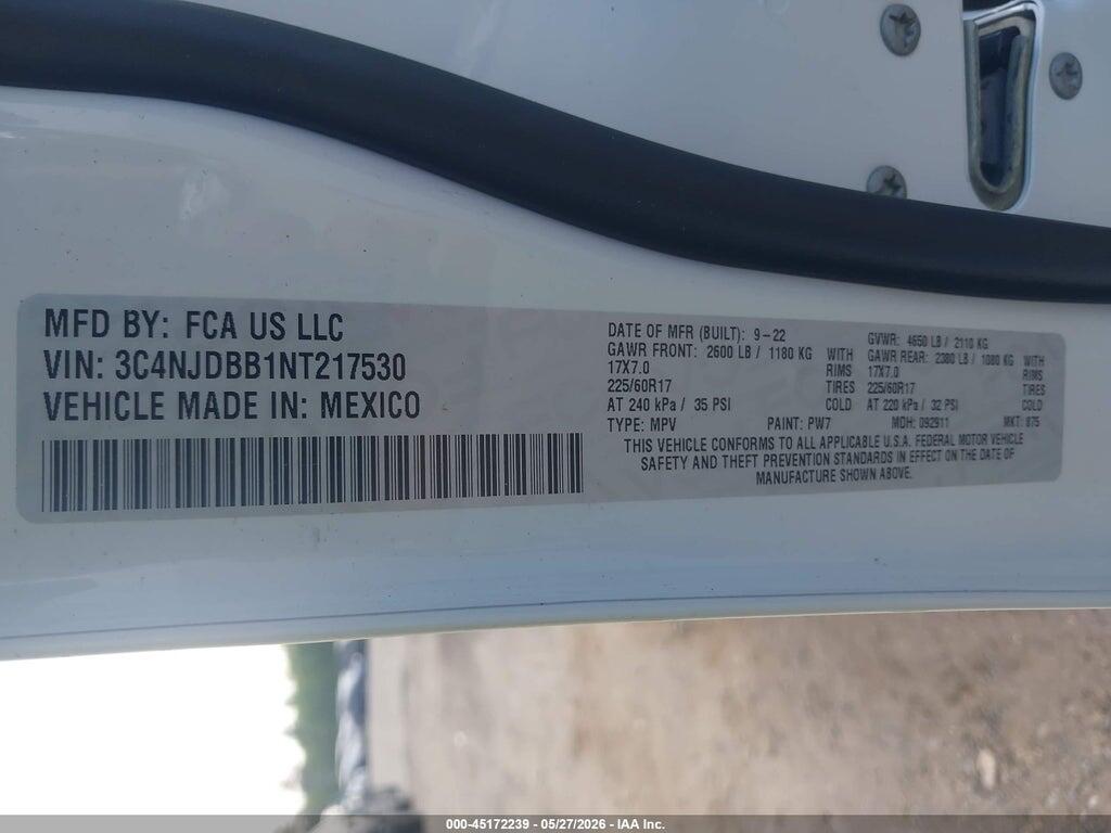 3C4NJDBB1NT217530 2022 JEEP COMPASS photo no. 9