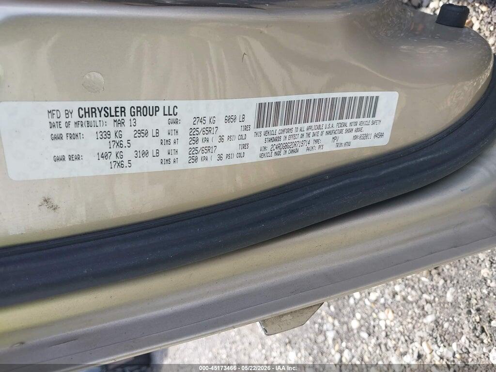 2C4RDGBG2DR719714 2013 DODGE GRAND CARAVAN photo no. 9