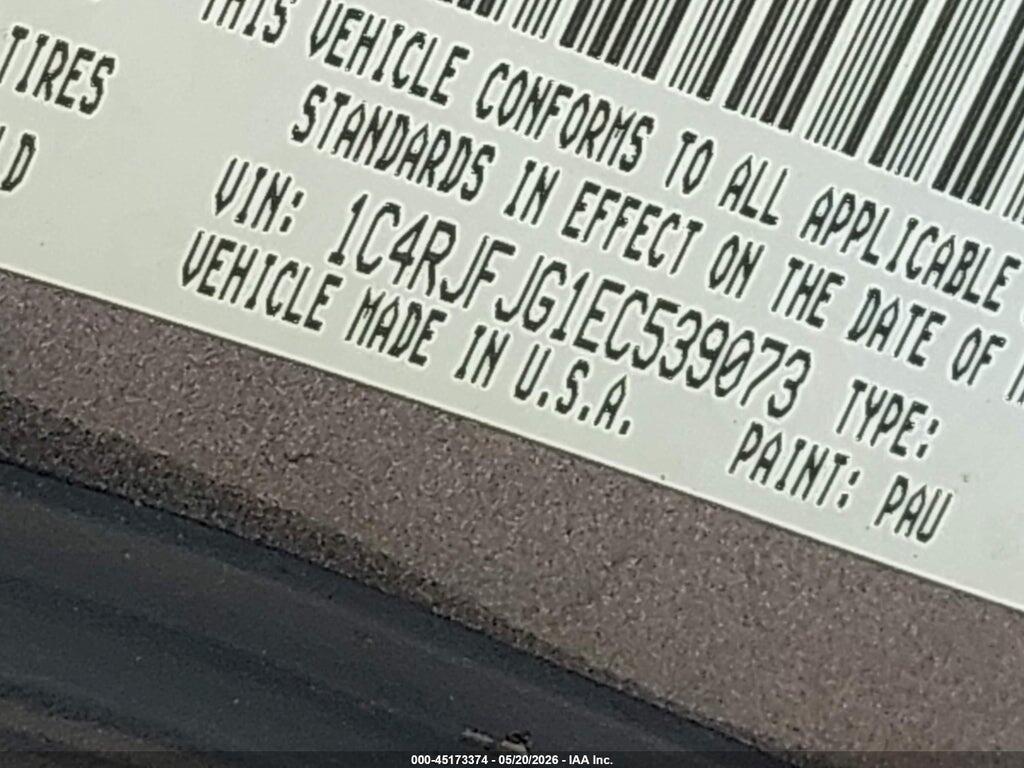 1C4RJFJG1EC539073 2014 JEEP GRAND CHEROKEE photo no. 9